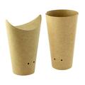 Packnwood 14 oz Closable Perforated Kraft Snack Cup, 2.36 x 6.3 in. 210TPASK20K